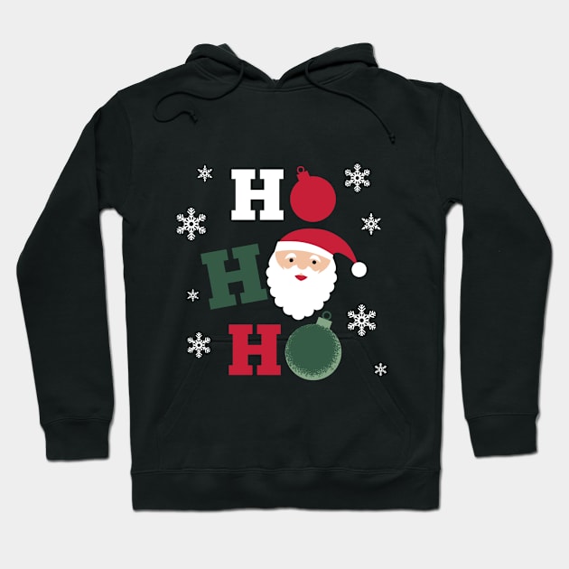 Ho Ho Ho Santa Claus Hoodie by MedleyDesigns67